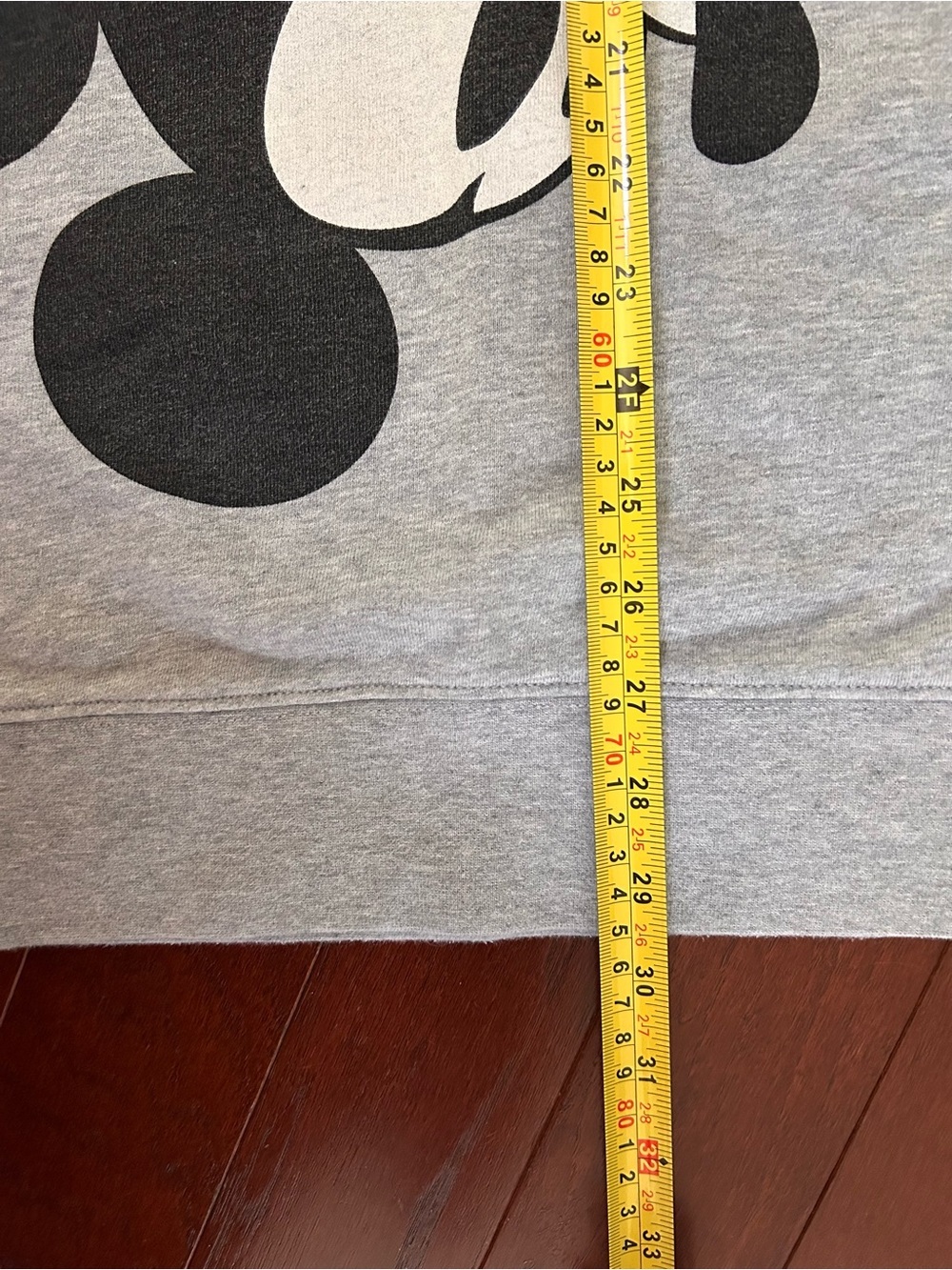 Disney x Peacebird Men Etudes Mickey Mouse Handstand Gray Crewneck Sweatshirt L - Picture 2 of 7